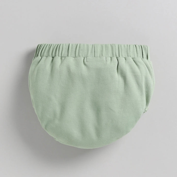 Cot &amp; Candy Baby Organic Full sleeve Gathered Dress with Bloomer - Diano