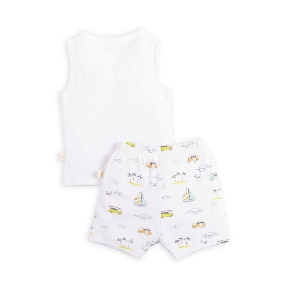 Tiny Twig Singlet Set Sail Boat