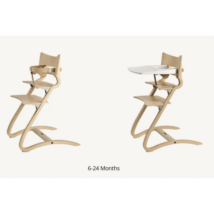 Leander Classic Highchair Set – Includes Safety Bar &amp; Tray (Whitewash)