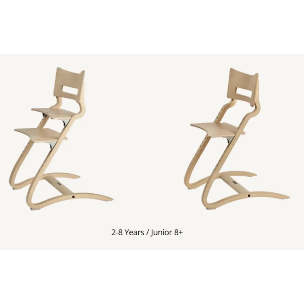 Leander Classic Highchair Set – Includes Safety Bar &amp; Tray (Whitewash)