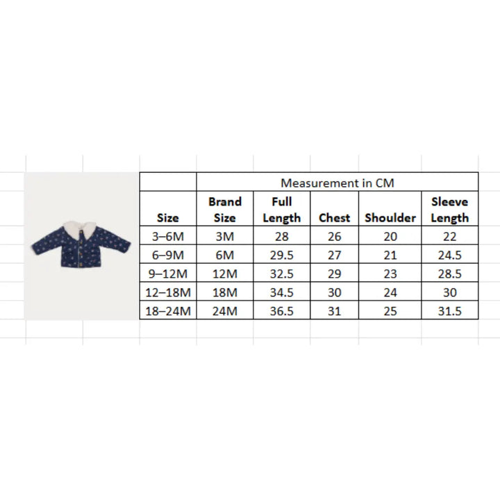 Early Sunday Molly Baby Quilted Jacket For Girls - Ditsy Bouquet Navy