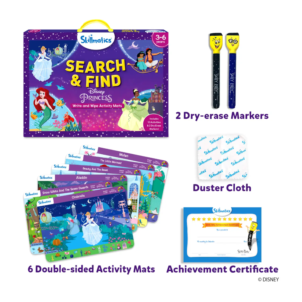 Skillmatics Preschool Learning Activity - Search and Find Disney Princess