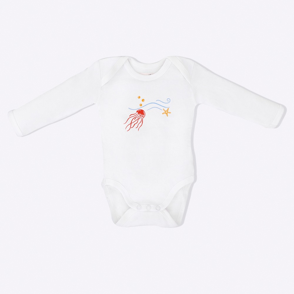 Cotton Bug Full Sleeves Romper Set of 3 - Sea World