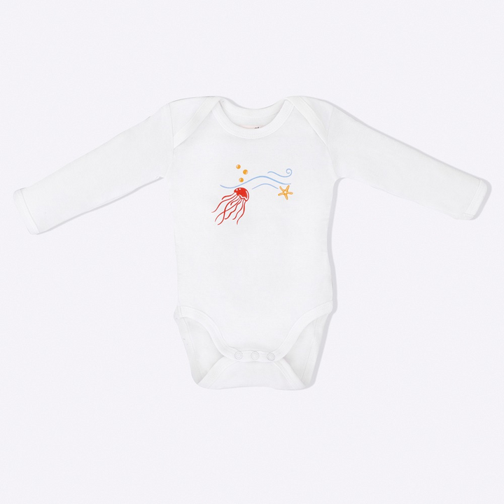 Cotton Bug Full Sleeves Romper Set of 3 - Sea World