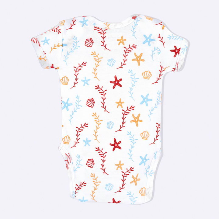 Cotton Bug Half Sleeves Romper Set of 3 - Sea World