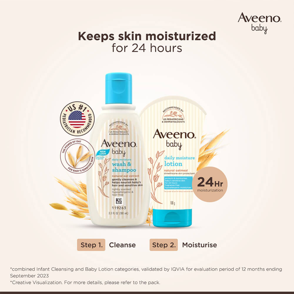 Aveeno Baby Daily Moisture Lotion - 100gms