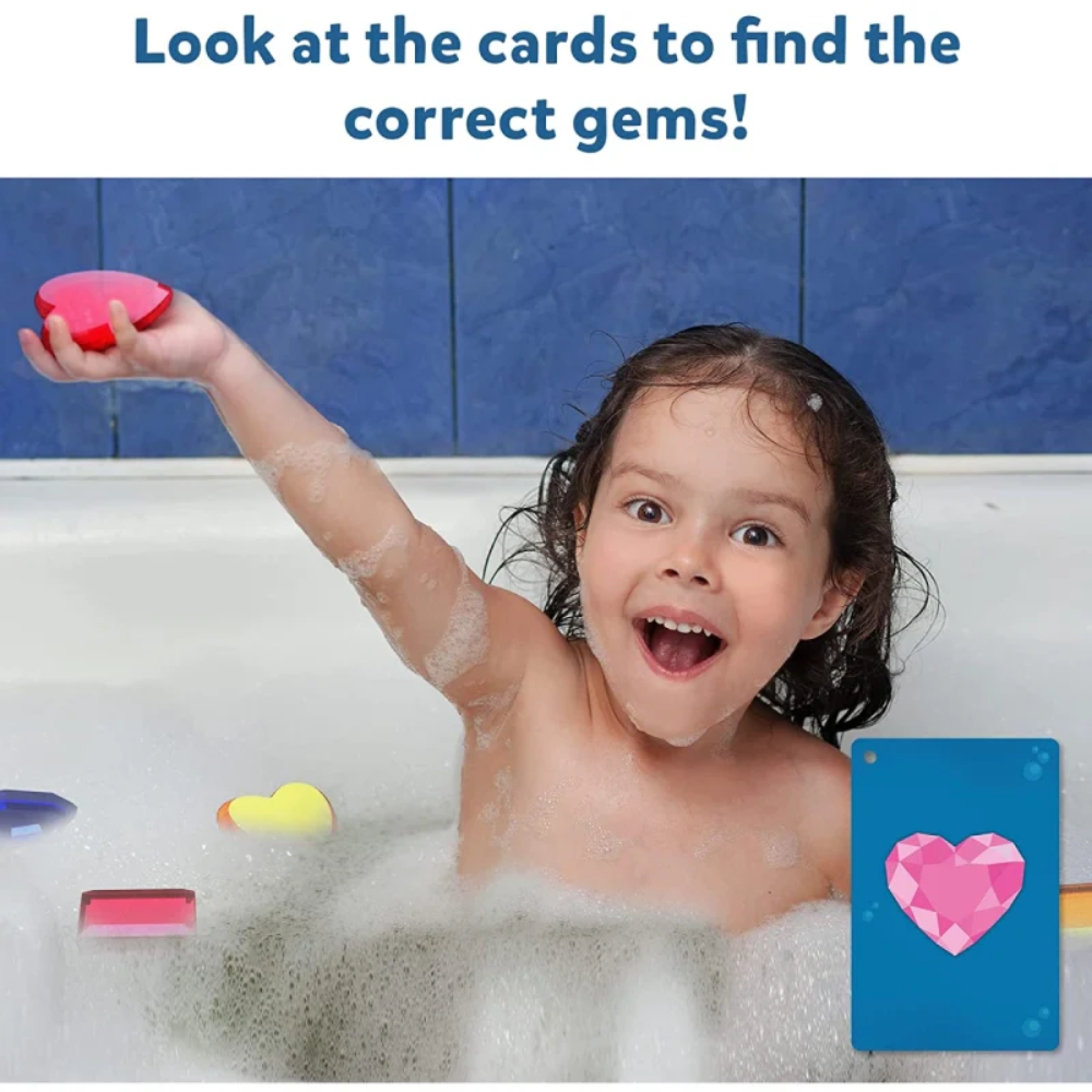 Skillmatics Seek & Splash Bath Toys - Search and Find Gem Game