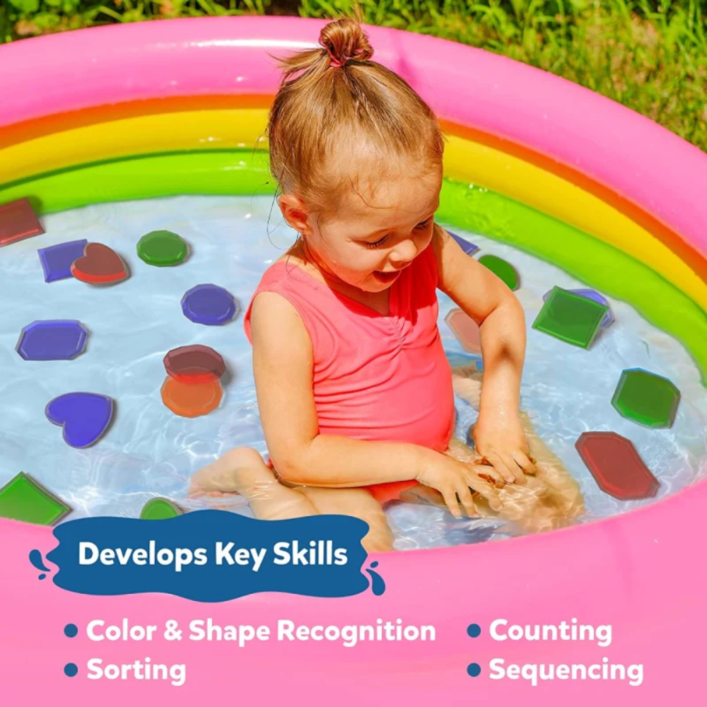 Skillmatics Seek & Splash Bath Toys - Search and Find Gem Game