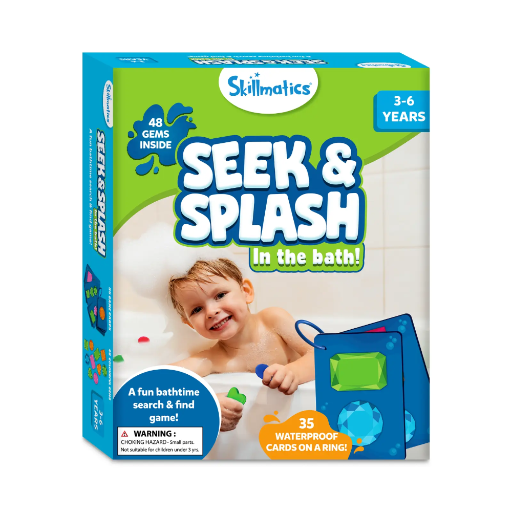 Skillmatics Seek & Splash Bath Toys - Search and Find Gem Game