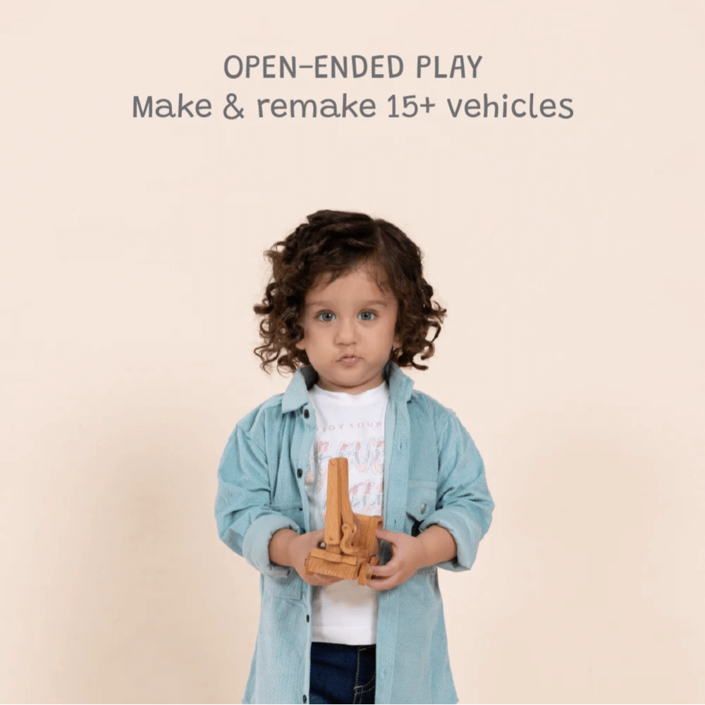 Jugo Play Magnetic Build-It Construction Vehicles