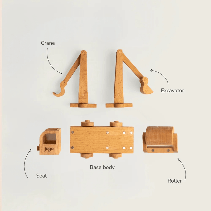 Jugo Play Magnetic Build-It Construction Vehicles