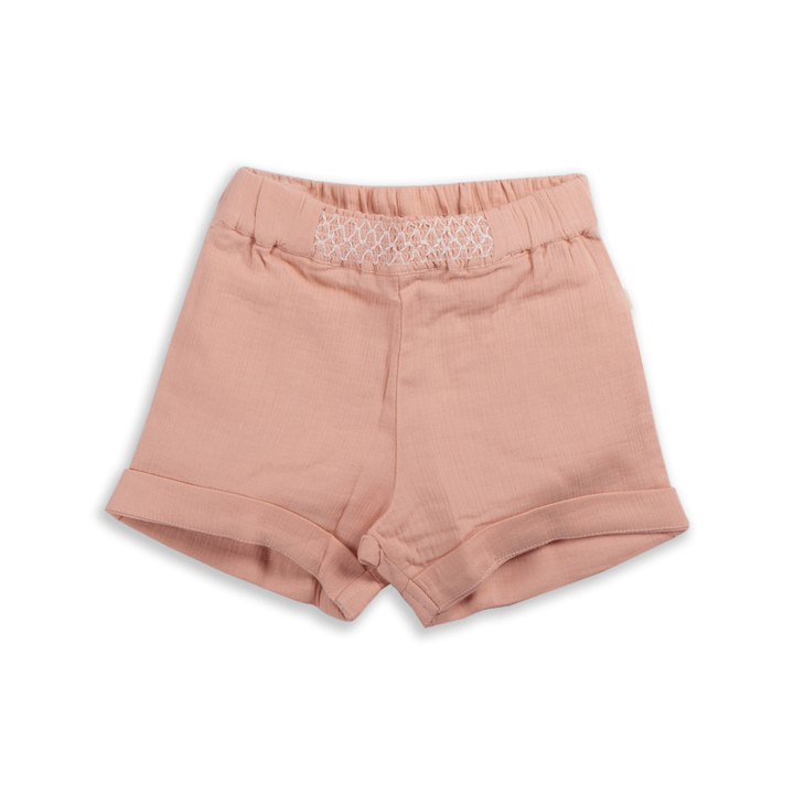 Tiny Twig Smock Shorts Apricot Blush
