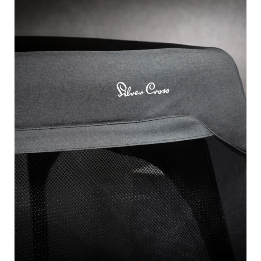 Silver Cross Slumber Carbon 3-in-1 Travel Cot - Carbon