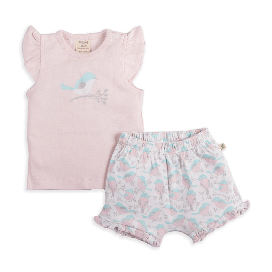 Tiny Twig Singlet Set Love Birds