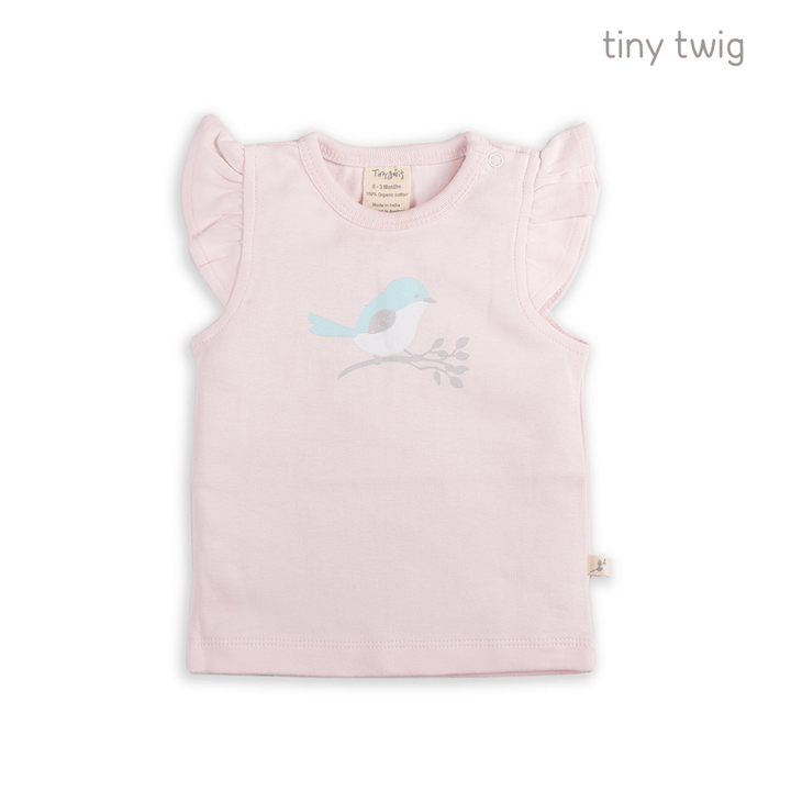 Tiny Twig Singlet Set Love Birds