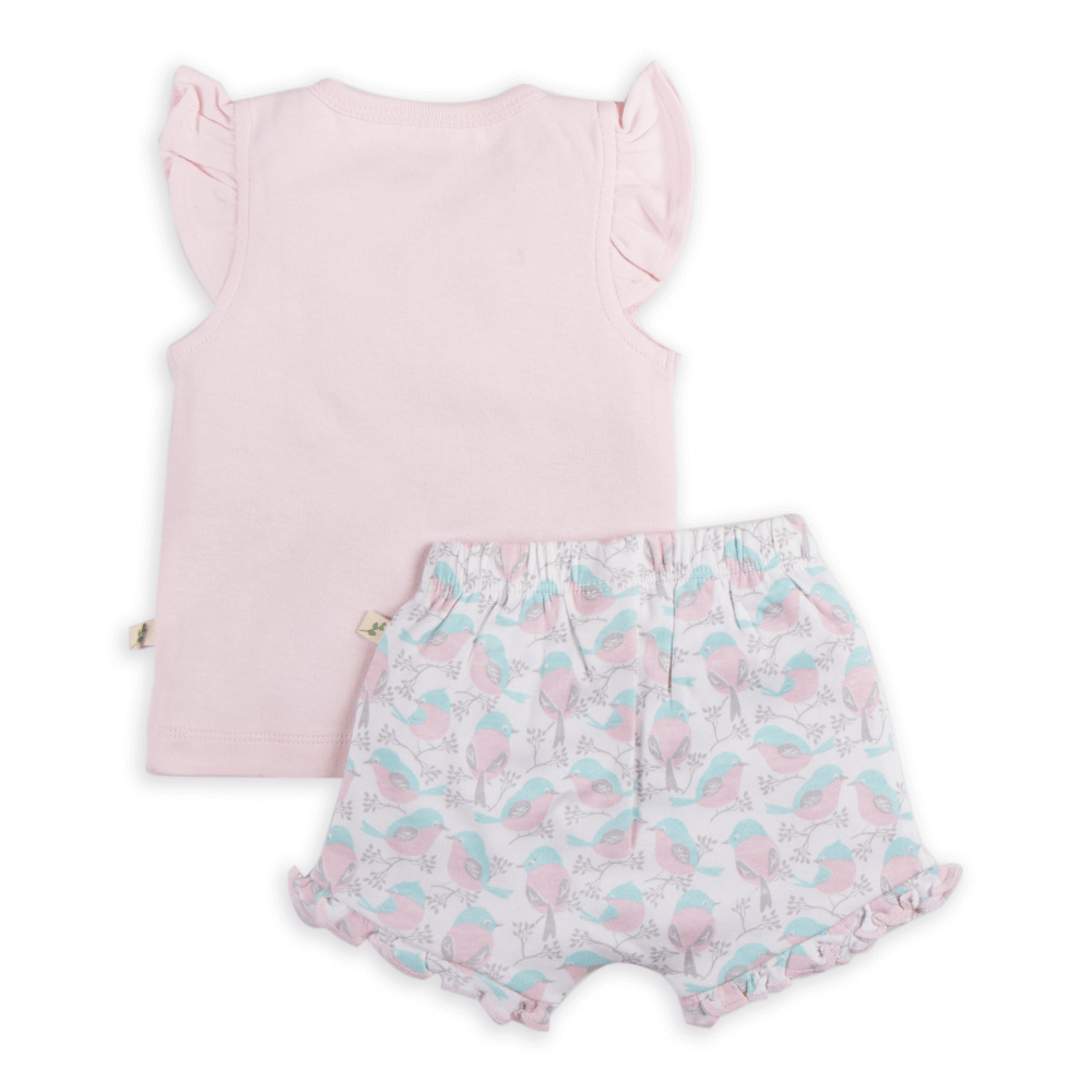 Tiny Twig Singlet Set Love Birds