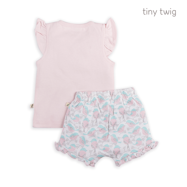 Tiny Twig Singlet Set Love Birds