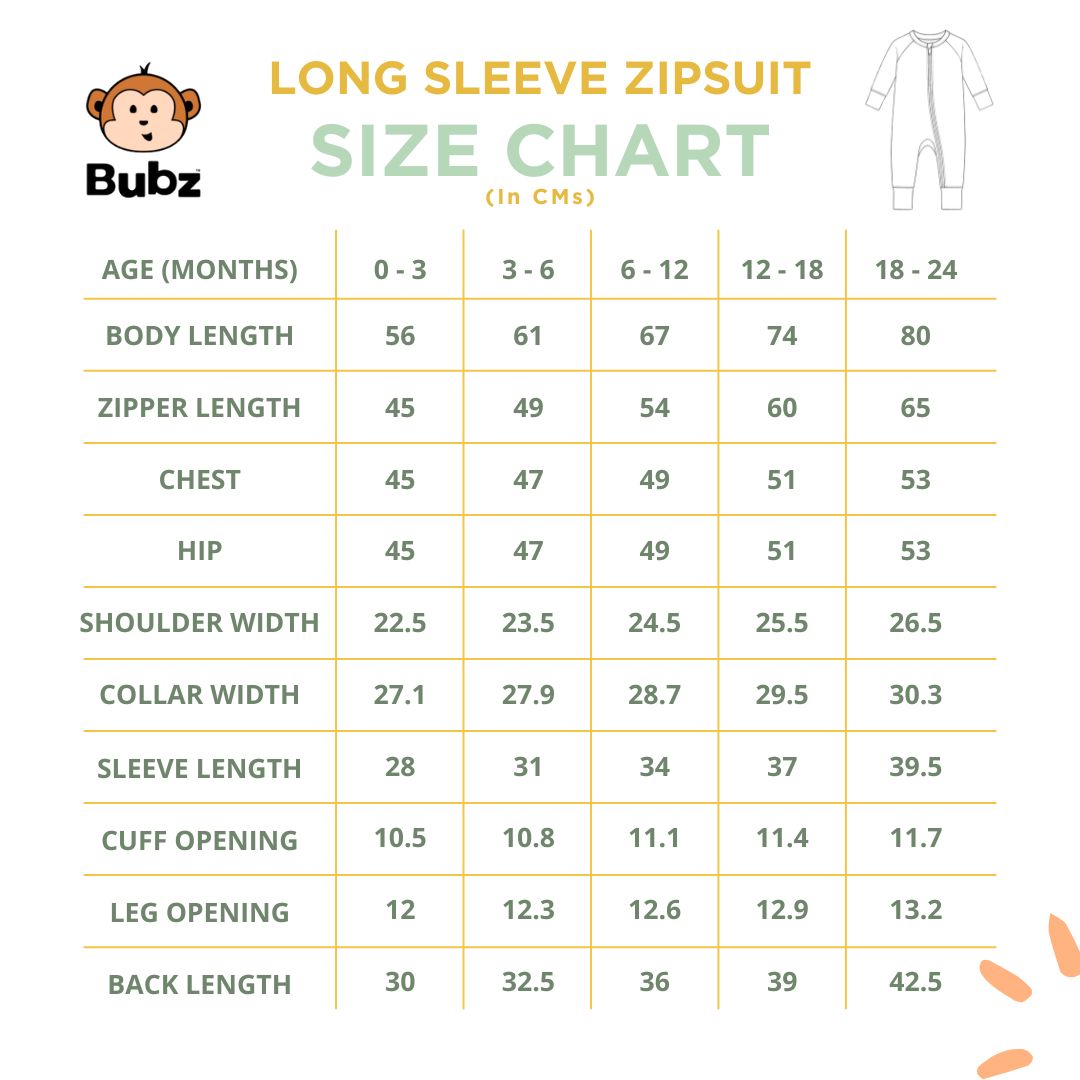 Bubz Bamboo Baby Zipsuit - Two-way zip sleepsuit - Barn