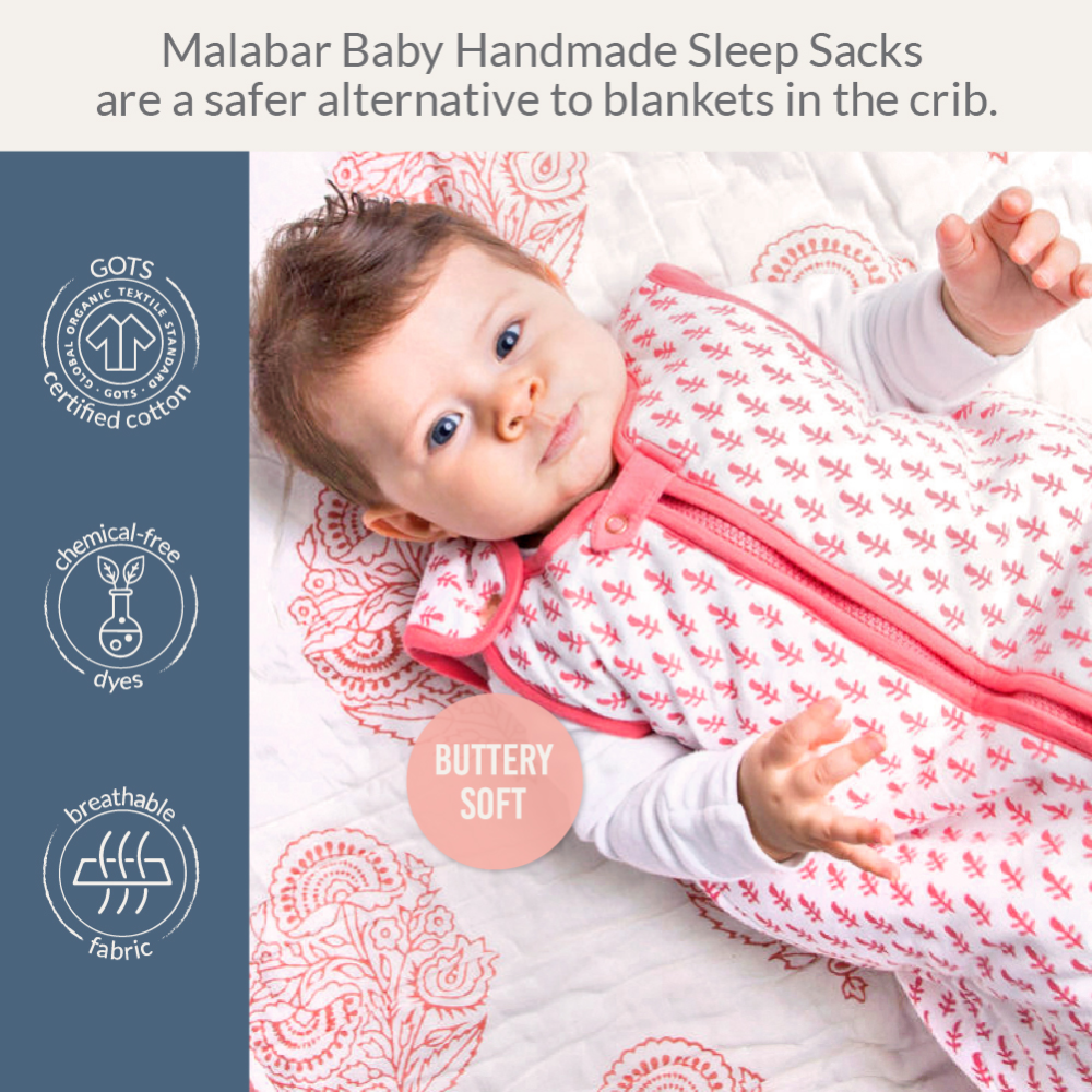 Malabar Baby Pink City Wearable Baby Sleep Sack - 0.6 TOG