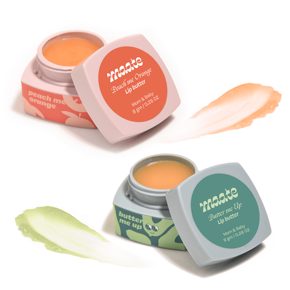 Maate Lip Butter Orange & Almond Butter, 8 gm (Pack of 2)