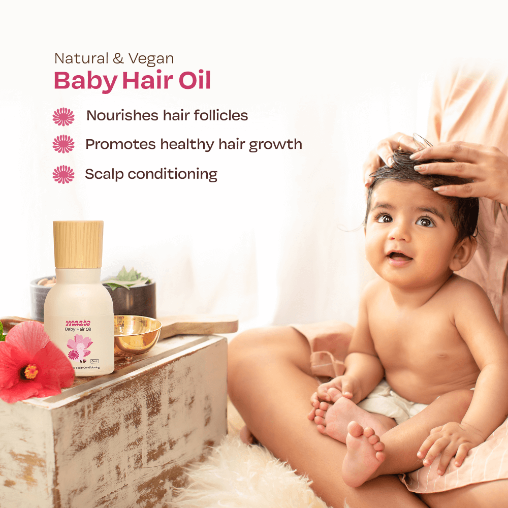Maate Baby Hair Oil 100% Natural &amp; Vegan- 50 ml
