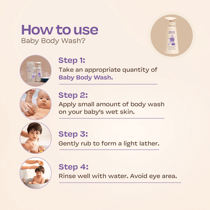 Maate Baby Body Wash Natural &amp; Vegan - 250 ml (Pack of 2)