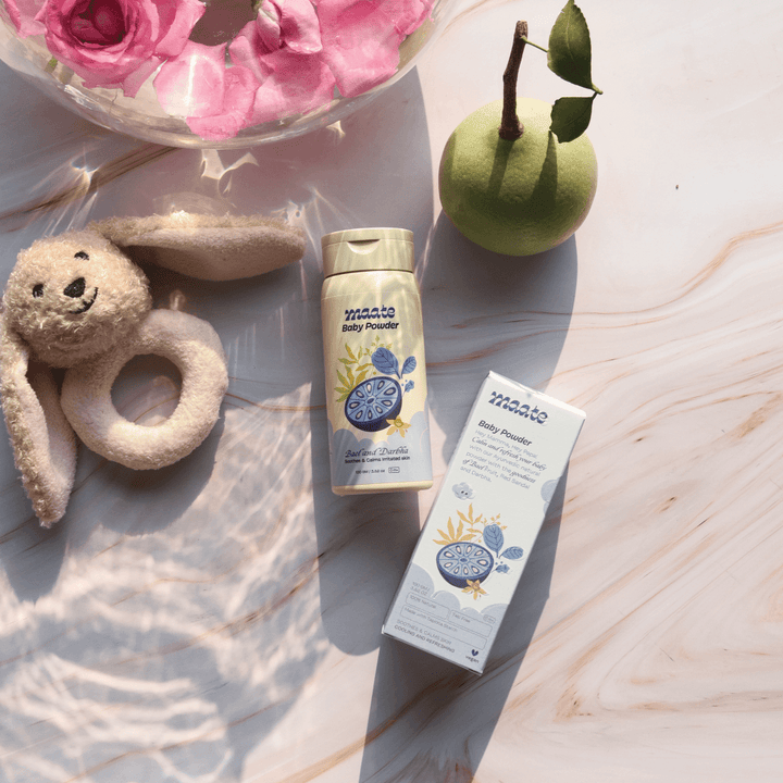 Maate Baby Diaper Rash Cream (70 ml) &amp; Baby Powder (100 gm) Combo