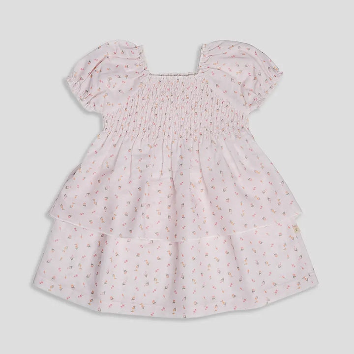 Tiny Twig Pretty in Pink Smock Dress