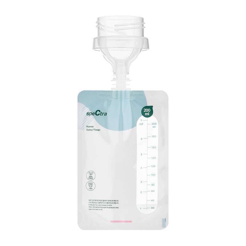Spectra Easy Milk Storage Bags with Connector, 200 ml - 10 pcs