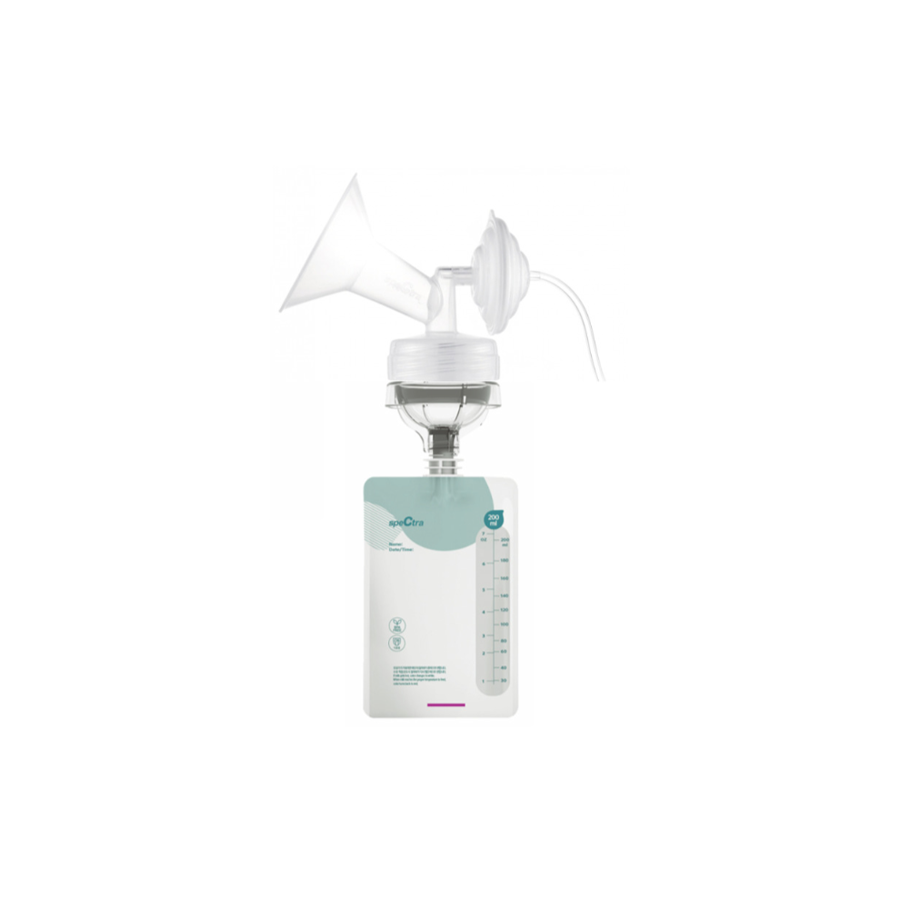 Spectra Easy Milk Storage Bags with Connector, 200 ml - 10 pcs