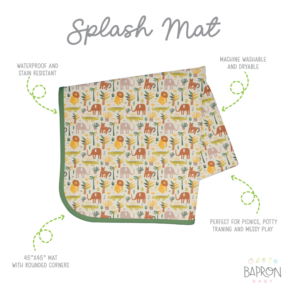 BapronBaby Splash Mat- Safari