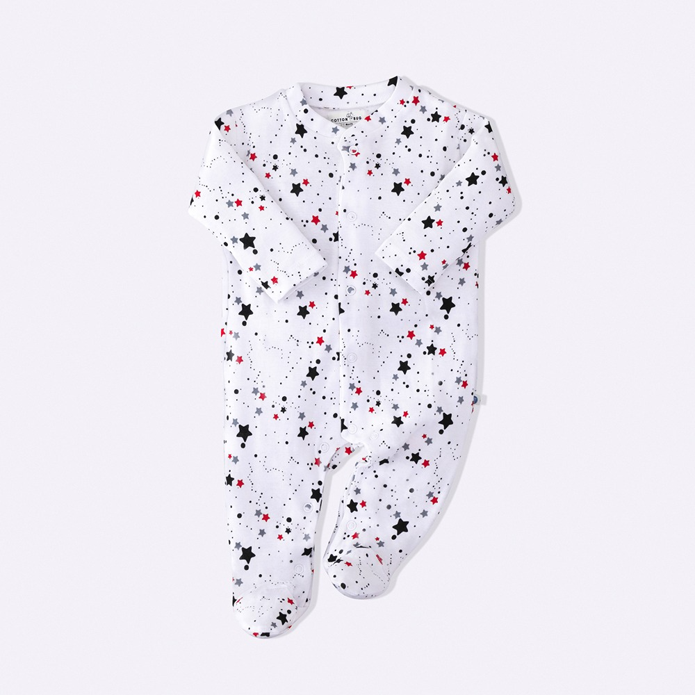 Cotton Bug Pyjama Romper - Stars
