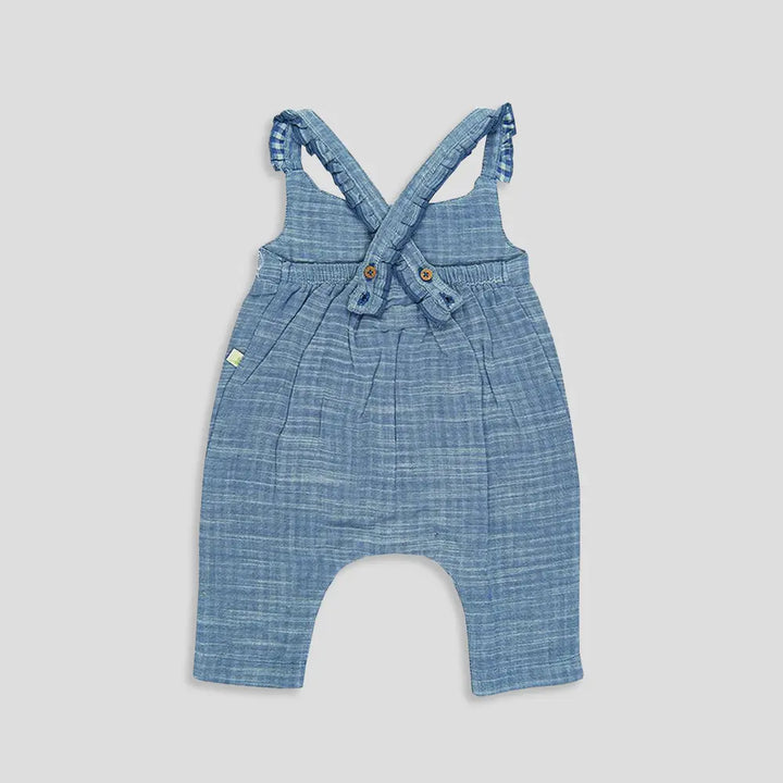 Tiny Twig Blue Chambray Sunsuit