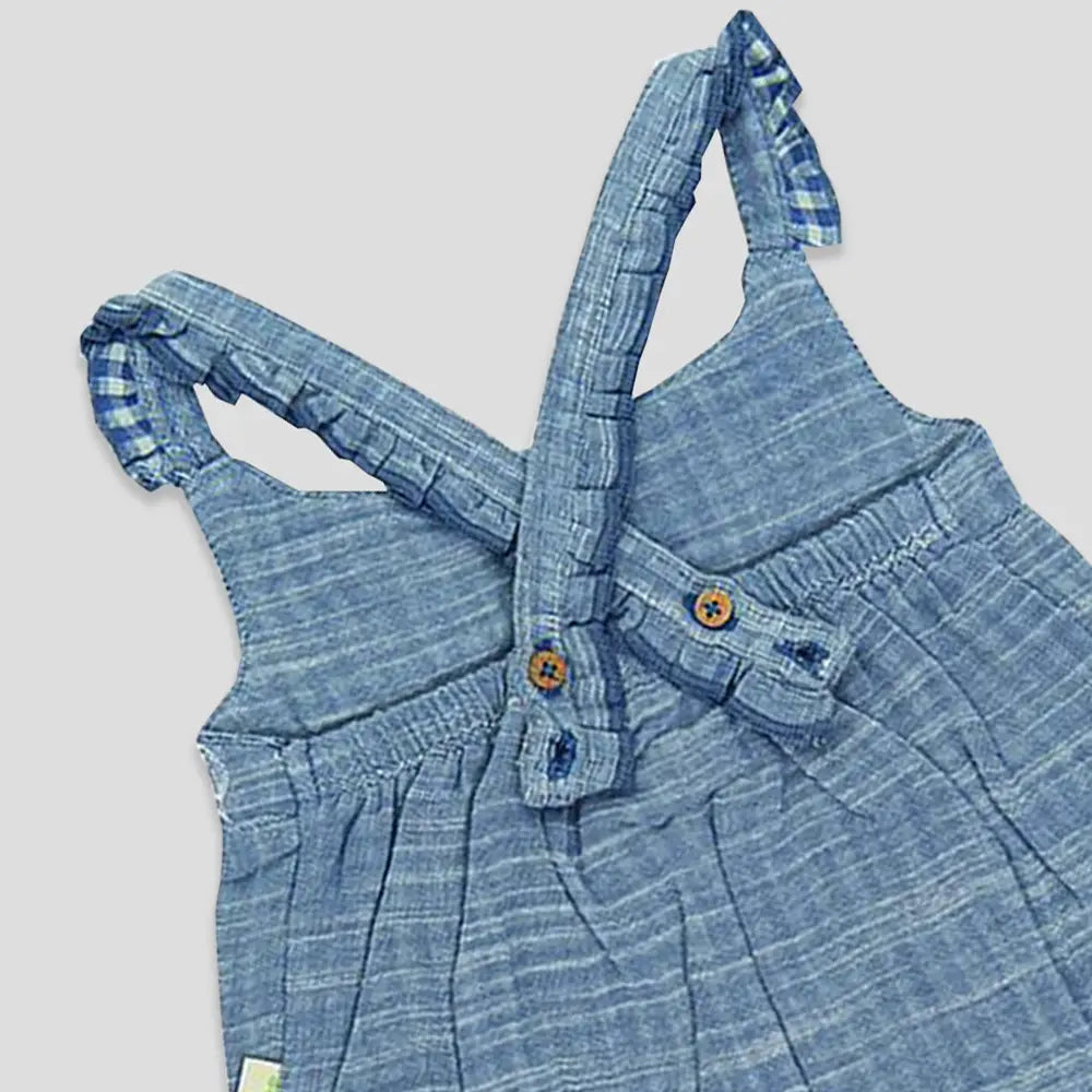 Tiny Twig Blue Chambray Sunsuit