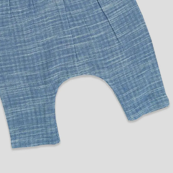 Tiny Twig Blue Chambray Sunsuit