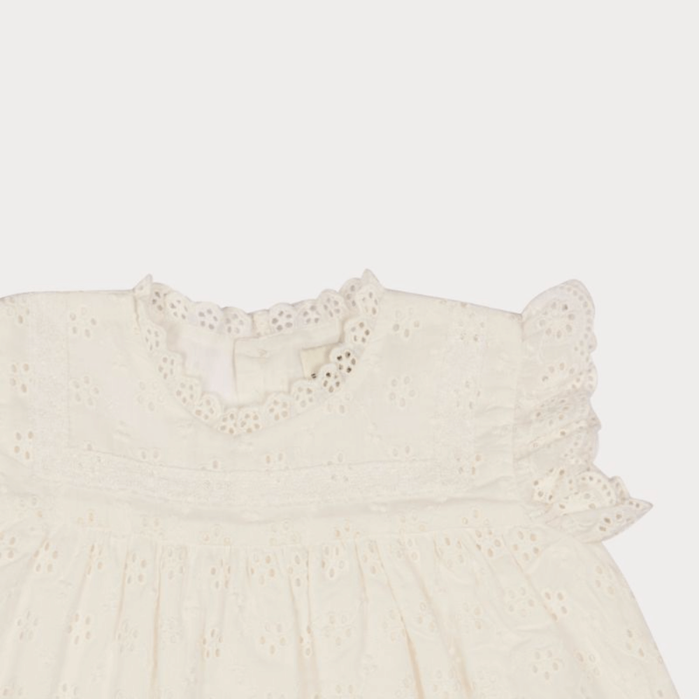 Early Sunday Susie Baby Dress &amp; Bloomer - Ivory