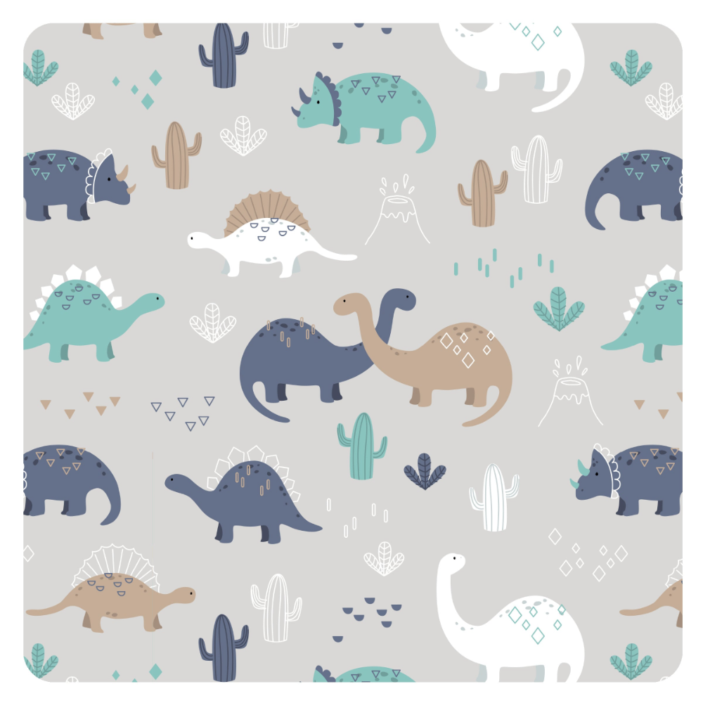 BapronBaby Splash Mat- Desert Dinos