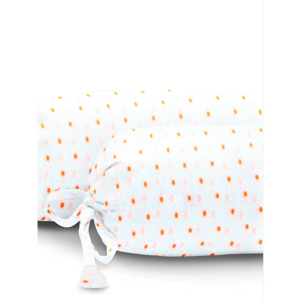 The Baby Atelier Organic Baby Bolster Cover Set with Fillers - Printed