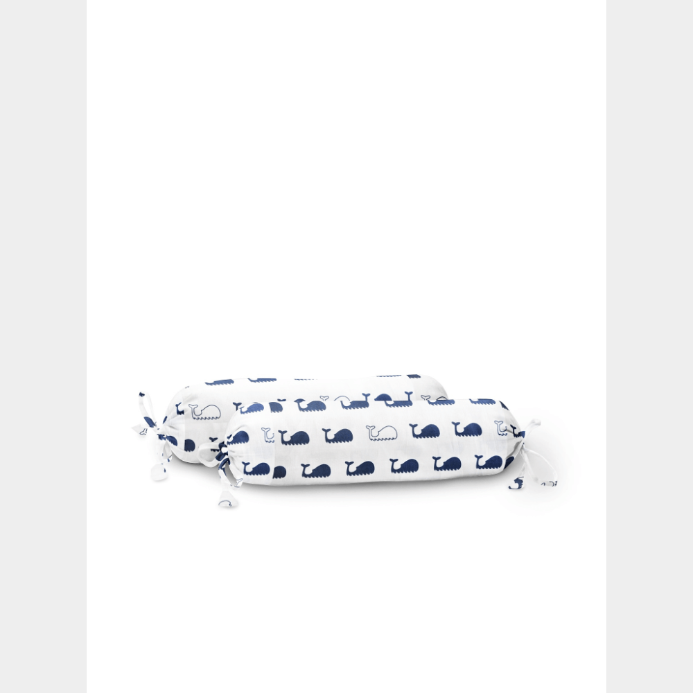 The Baby Atelier Organic Baby Bolster Cover Set - Printed