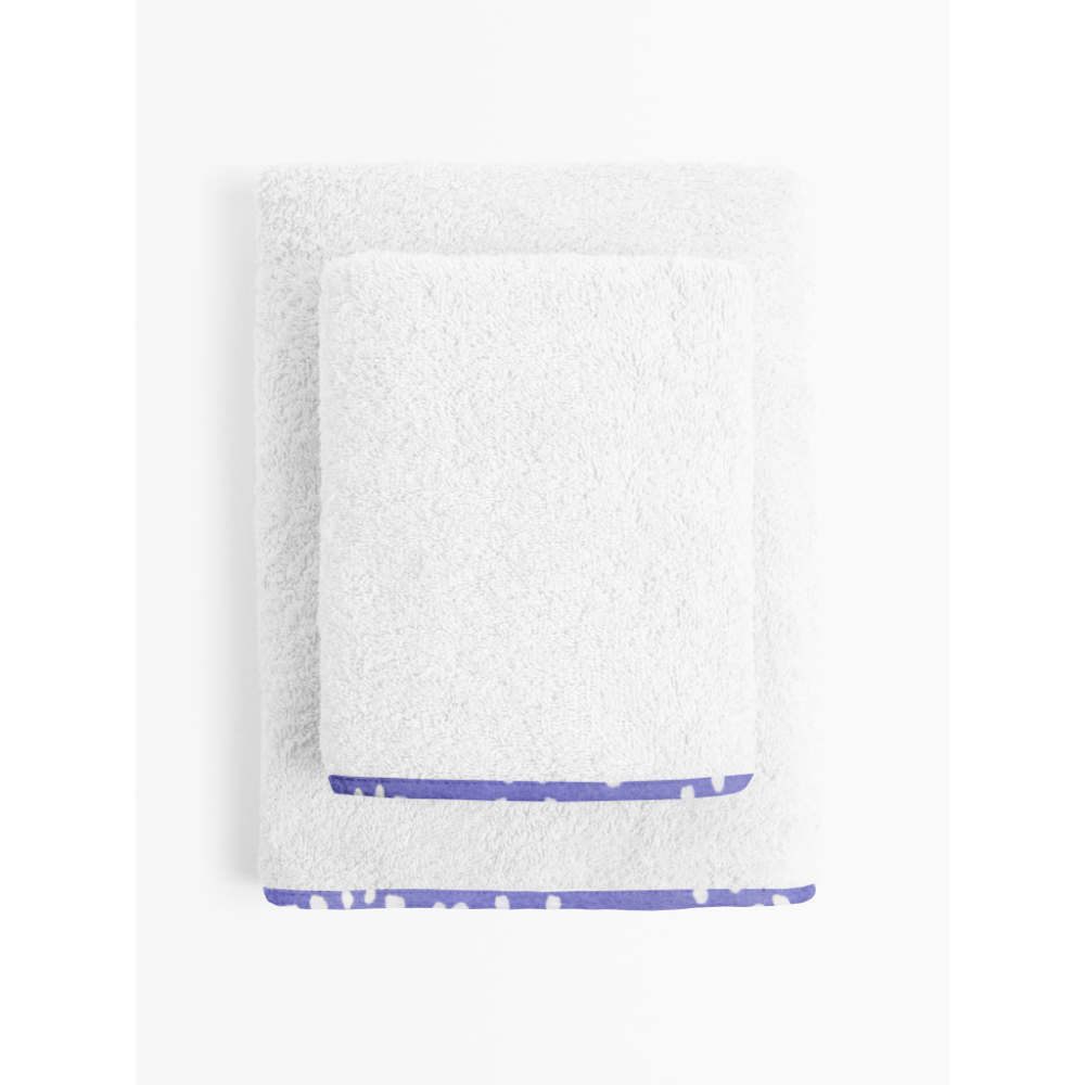 purple &amp; white spots