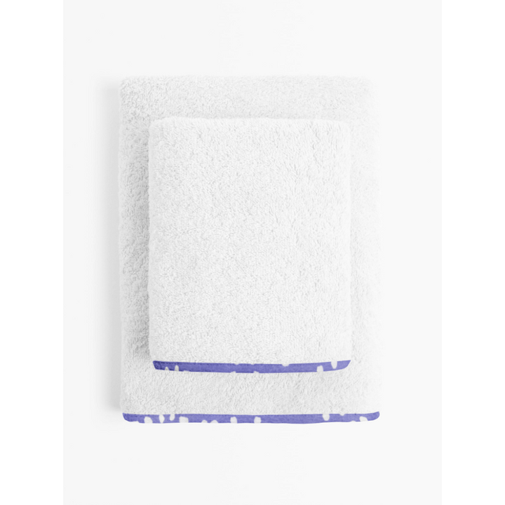 purple &amp; white spots