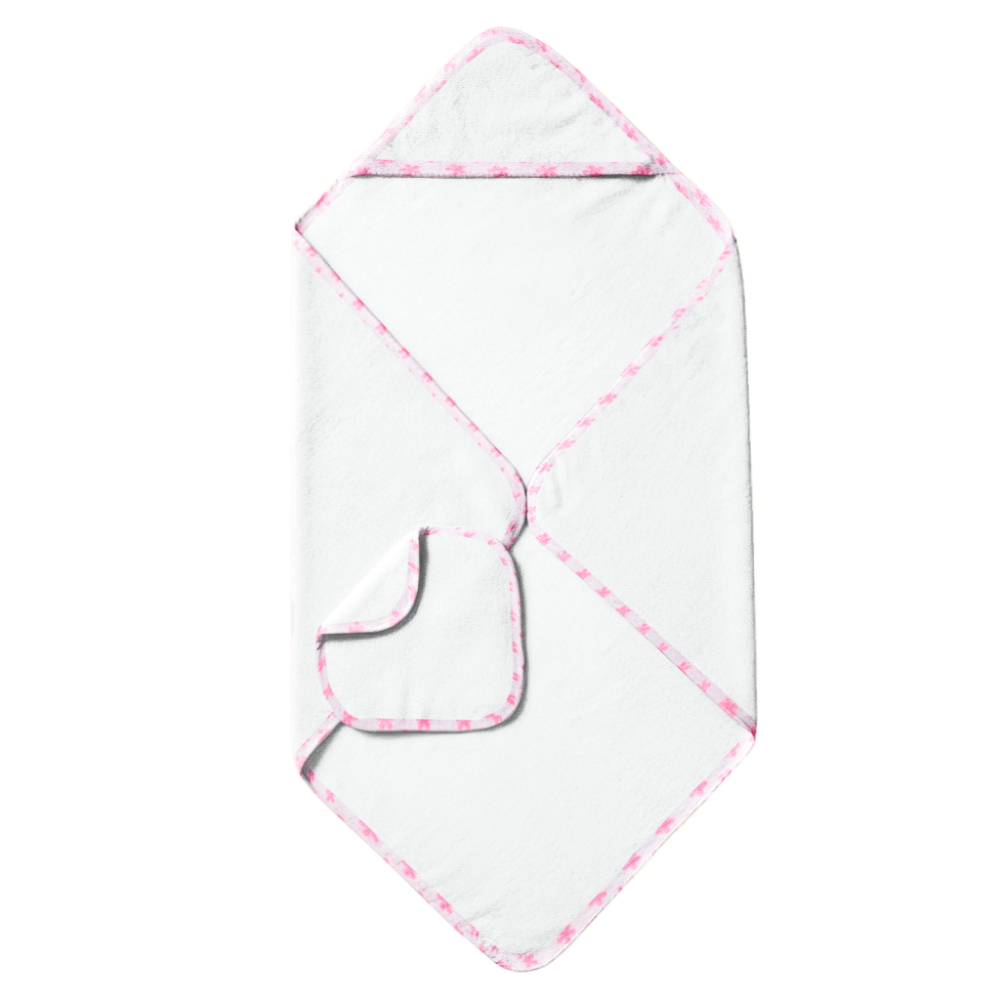 white &amp; hot pink flower
