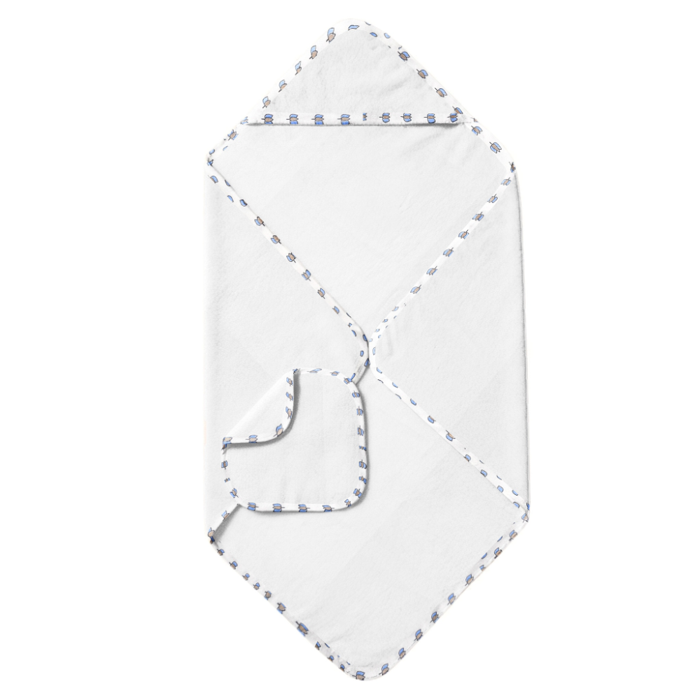 The Baby Atelier 100% Organic Hooded Towel Set