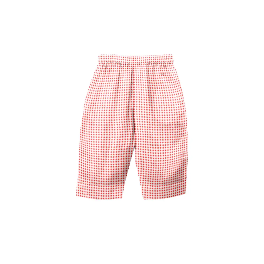 The Baby Atelier 100% Organic Pyjama Kurta Set Red Checks