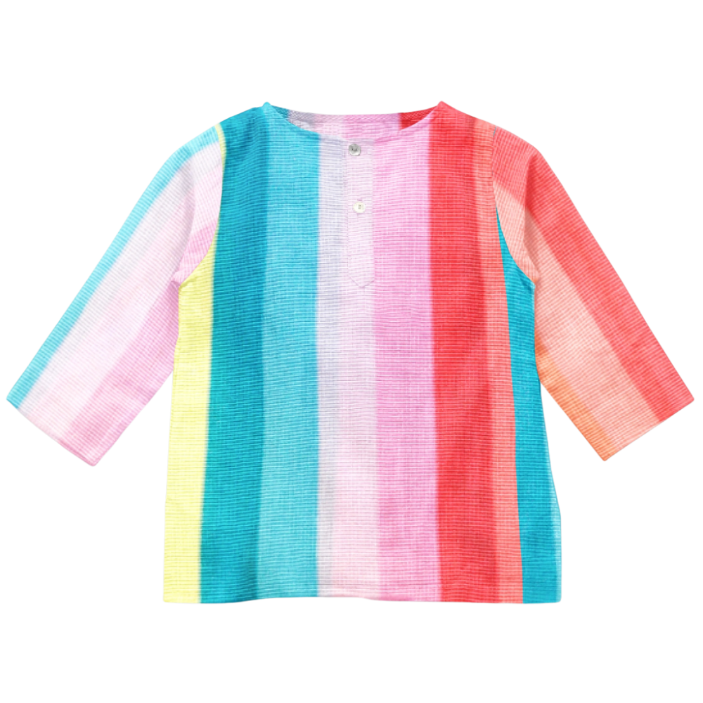 The Baby Atelier Pajama Kurta Set Rainbow