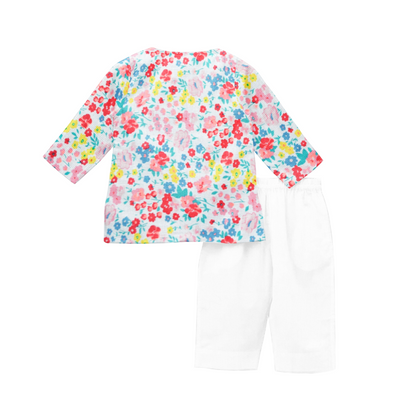 The Baby Atelier Pajama Kurta Set - New Colored Flower