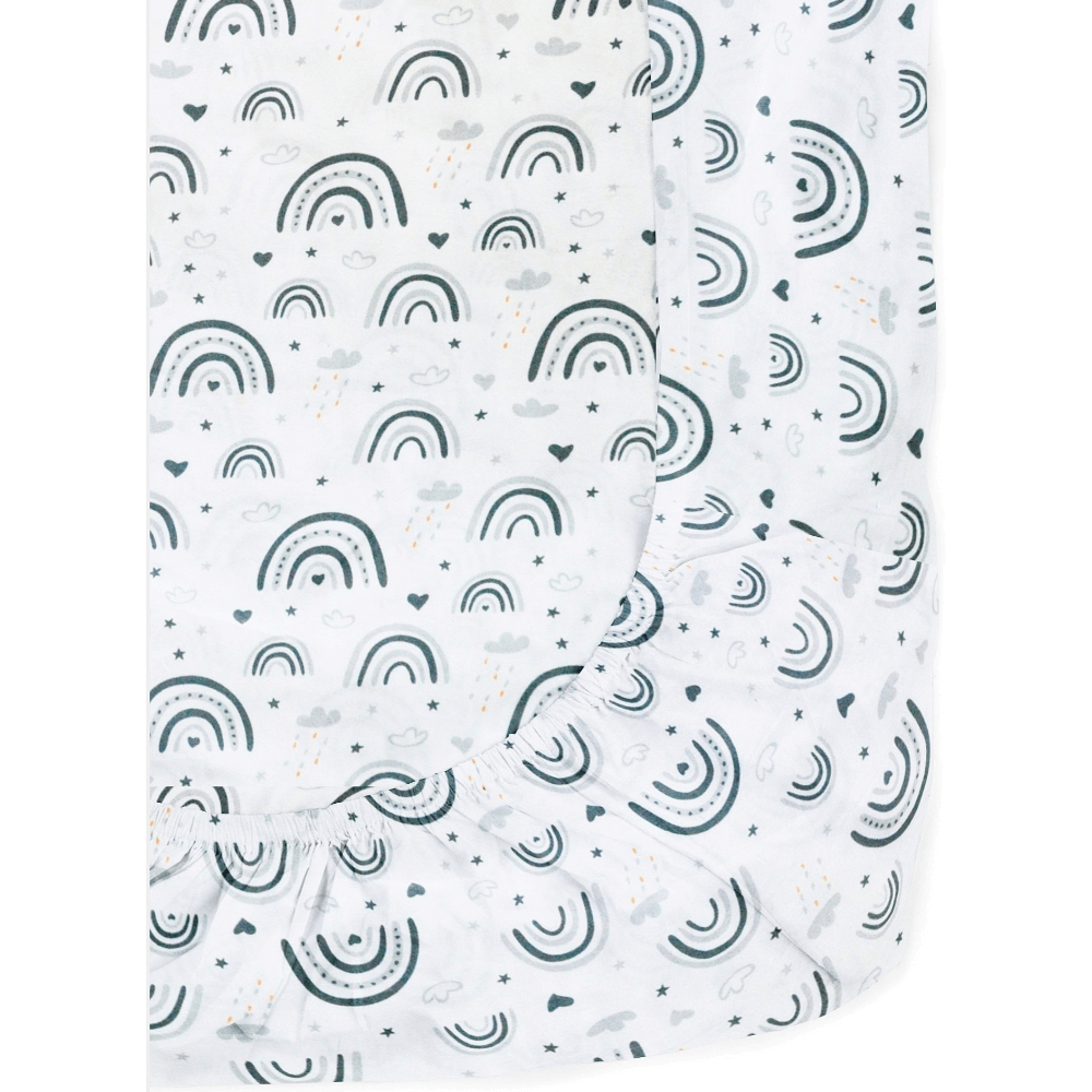 The Baby Atelier Organic Fitted Crib Sheet - Printed
