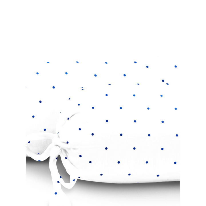 Cream &amp; Navy Dots