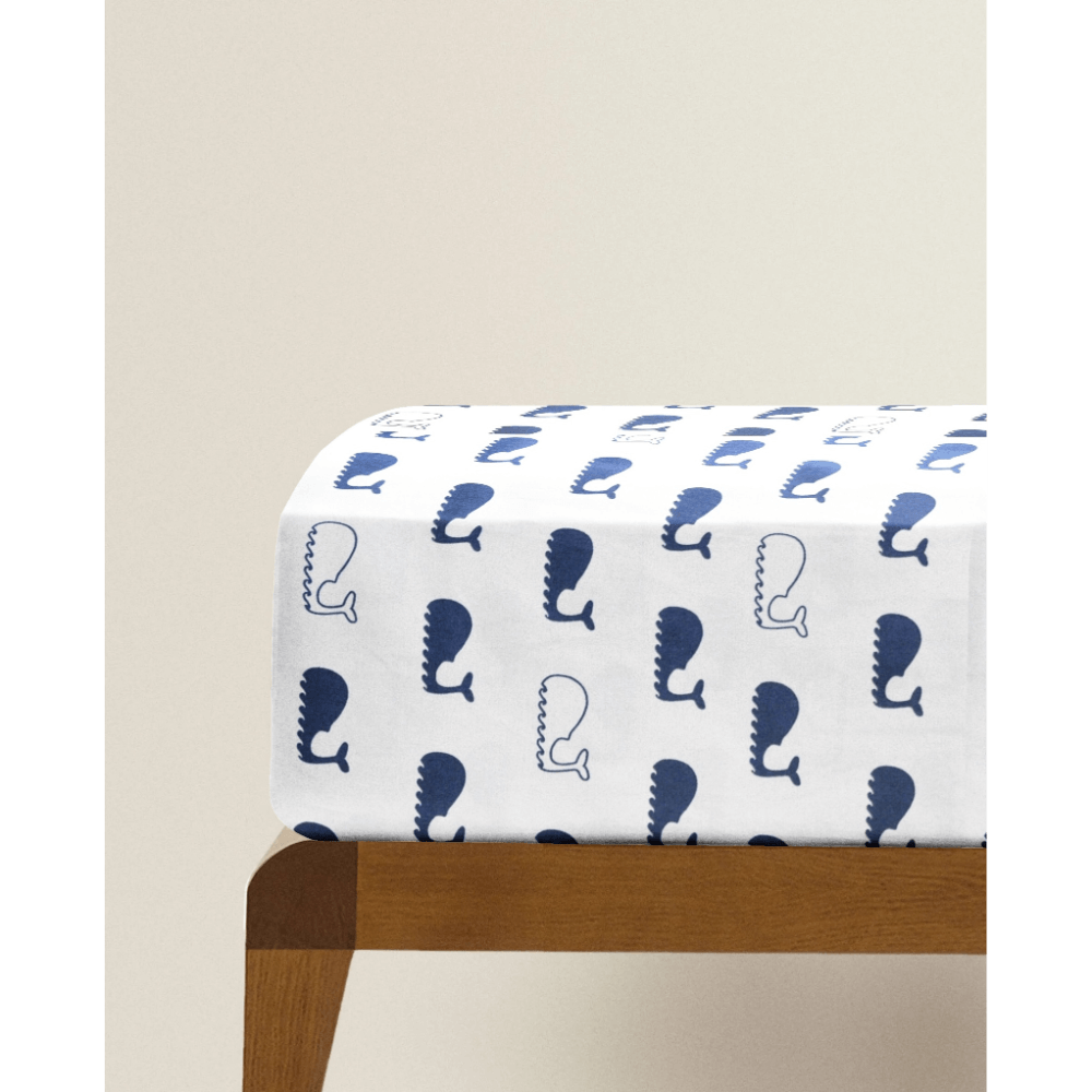 The Baby Atelier Organic Printed Fitted Single Sheet