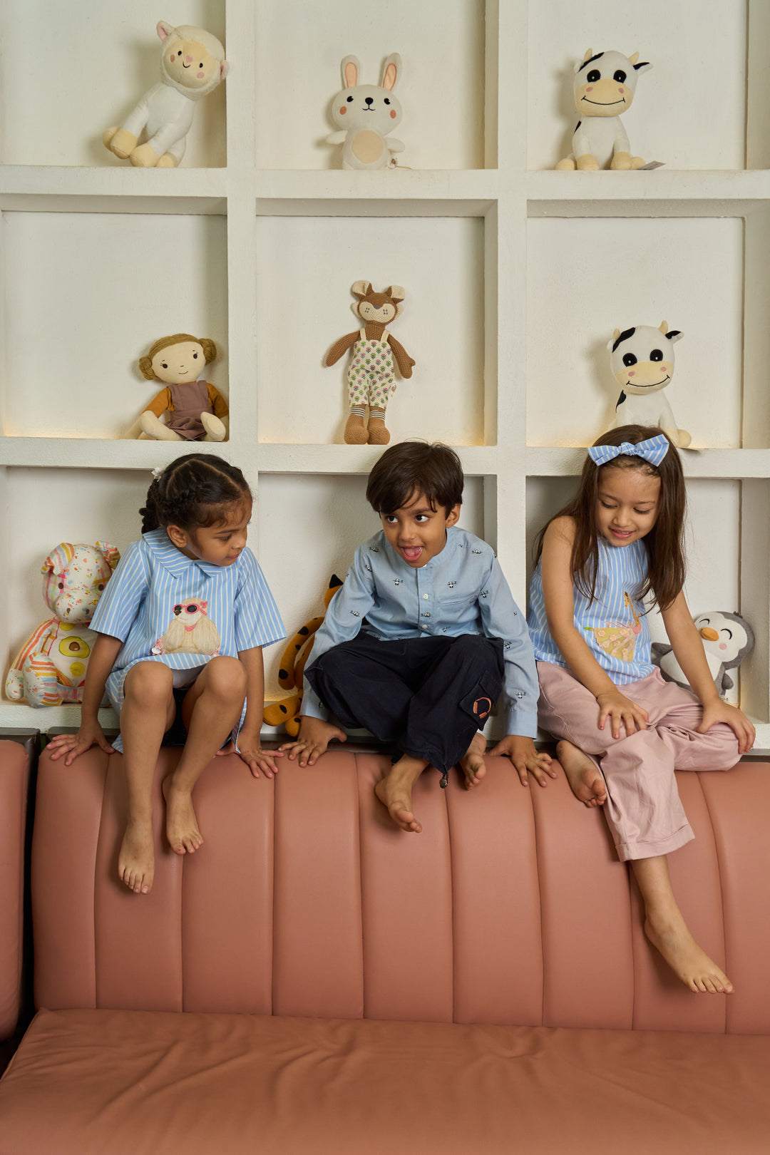 The Baby Trunk - Poodle Shift Dress with Sequin &amp; Tictac For Girls